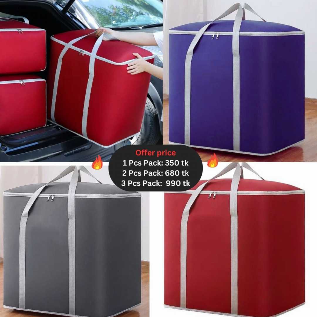 4,pcs,Huge,Capacity,Travel,Bags,Premium,Quality,Portable,Travel,Bag,With,Long,Handle