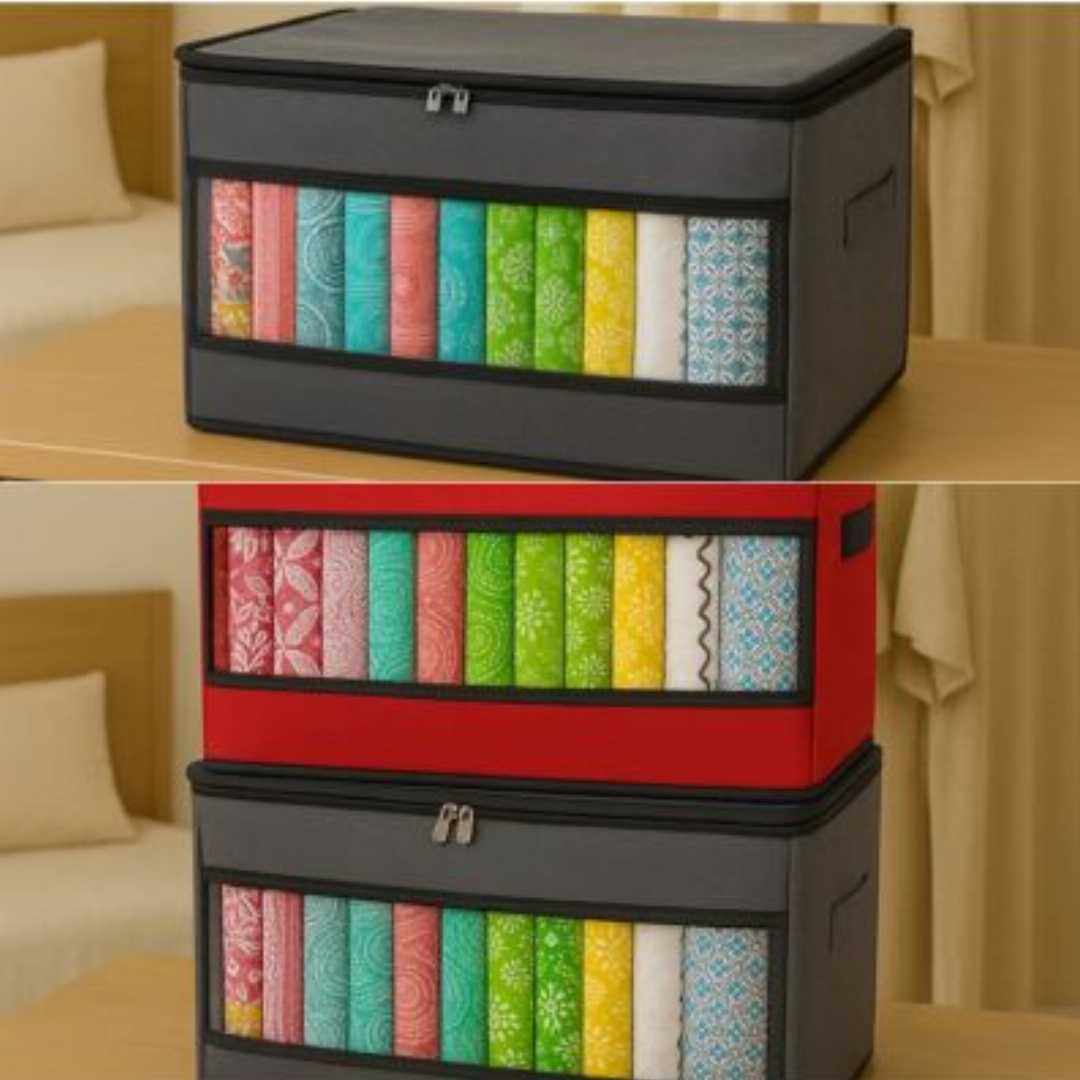 (3,Pcs,Pack),Front,Side,Transparent,Cloth,Organizer,Box