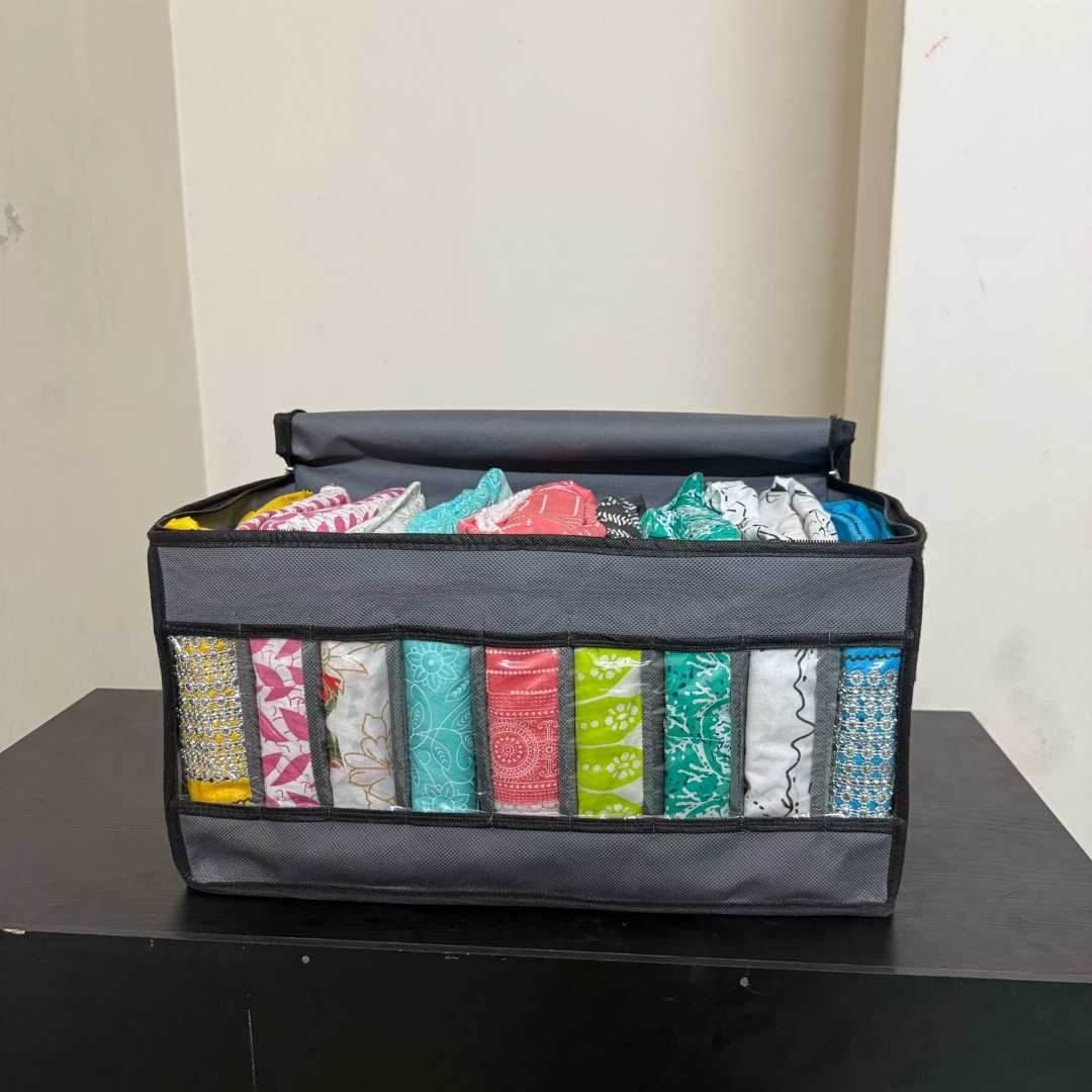 (3,Pcs,Pack),Front,Side,Transparent,Cloth,Organizer,Box