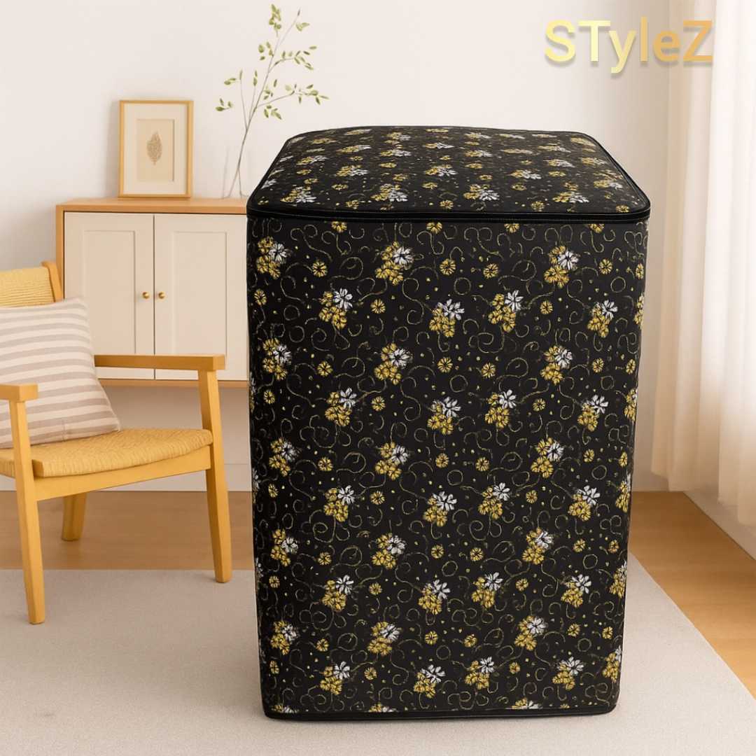 Black,Yellow,ওয়াশিং,মেশিন,কাভার,(৬-১৫),কেজির,জন্য