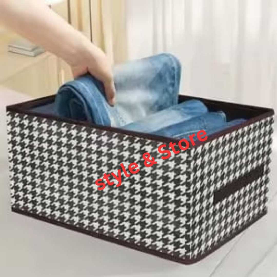 Printed,Cloth,Organizer,Box,,Cloth,Storage,Box,5,pcs