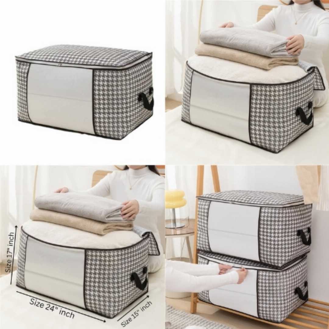 New,Printed,Quilt,Storage,Bag,Horizantal,5,pcs,